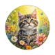 chaton fleur