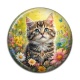 Cabochon Résine - chaton fleur