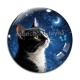Cabochon Verre - chat
