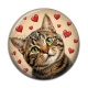 Cabochon Résine - chat coeur