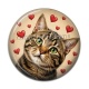 Cabochon Résine - chat coeur