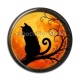 Cabochon Résine - chat noir