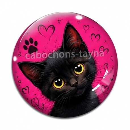 Cabochon Verre - chaton