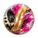 Cabochon Verre - plume