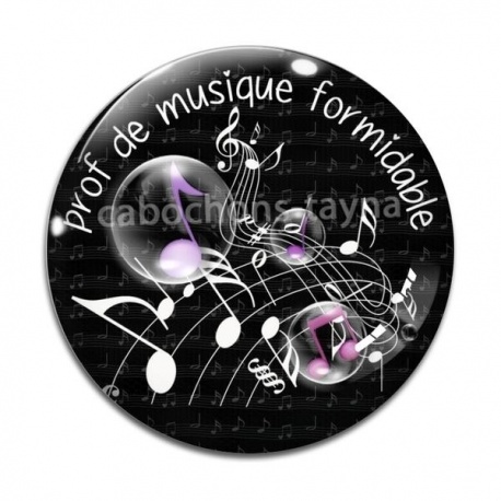 Cabochon Verre - prof de musique formidable