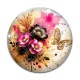 Cabochon Verre - fleur