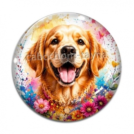 Cabochon Verre - chien