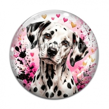 Cabochon Verre - chien