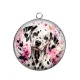 Pendentif Cabochon Argent - chien