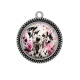 Pendentif Cabochon Argent - chien