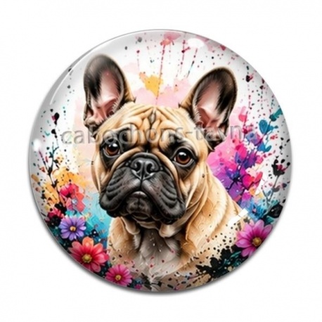 Cabochon Verre - chien