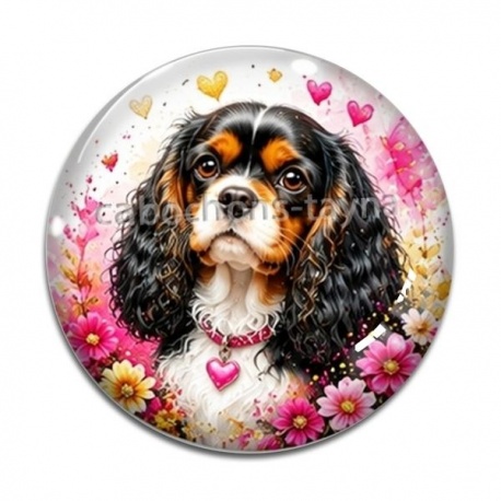 Cabochon Verre - chien