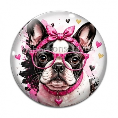 Cabochon Verre - chien