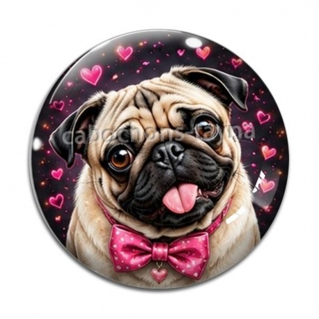 Cabochon Verre - chien