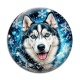 Cabochon Verre - loup