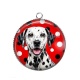 Pendentif Cabochon Argent - chien