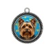 Pendentif Cabochon Argent - chien