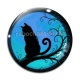 Cabochon Verre - chat
