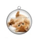 Pendentif Cabochon Argent - chaton
