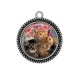 Pendentif Cabochon Argent - chaton