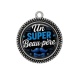 Pendentif Cabochon Argent - un super beau père