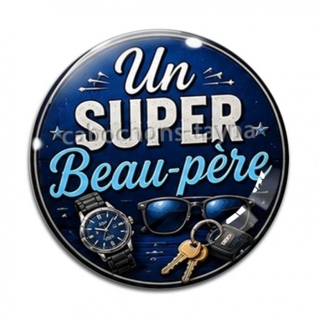Cabochon Verre - un super beau père