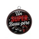 Pendentif Cabochon Argent - un super beau père