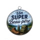 Pendentif Cabochon Argent - un super beau père