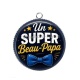 Pendentif Cabochon Argent - un super beau papa