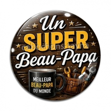 Cabochon Verre - un super beau papa