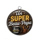 Pendentif Cabochon Argent - un super beau papa