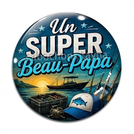 Cabochon Verre - un super beau papa