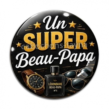 Cabochon Verre - un super beau papa