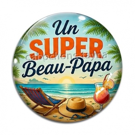Cabochon Verre - un super beau papa