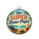 Pendentif Cabochon Argent - un super beau papa