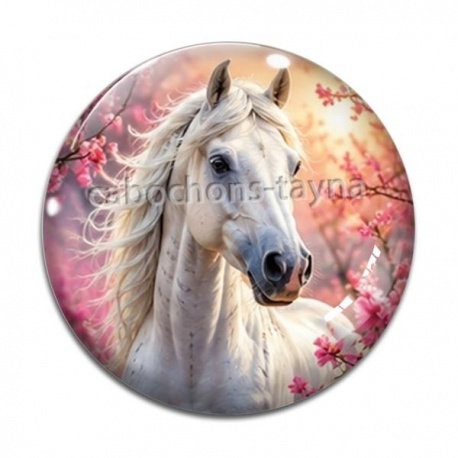 Cabochon Verre - cheval