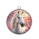 Pendentif Cabochon Argent - cheval