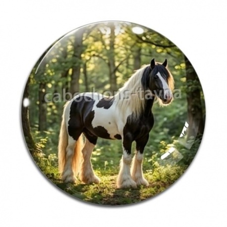 Cabochon Verre - cheval