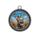 Pendentif Cabochon Argent - ane