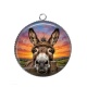 Pendentif Cabochon Argent - ane