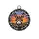 Pendentif Cabochon Argent - ane
