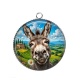Pendentif Cabochon Argent - ane