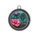 Pendentif Cabochon Argent - clé