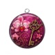 Pendentif Cabochon Argent - clé