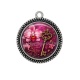 Pendentif Cabochon Argent - clé