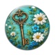 Cabochon Verre - clé