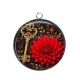 Pendentif Cabochon Argent - clé