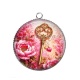 Pendentif Cabochon Argent - clé