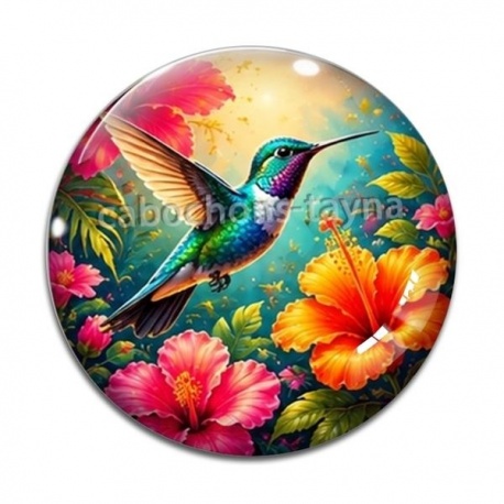 Cabochon Verre - oiseaux