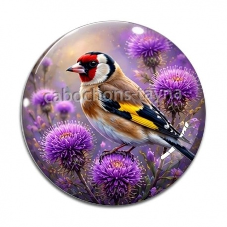 Cabochon Verre - oiseaux
